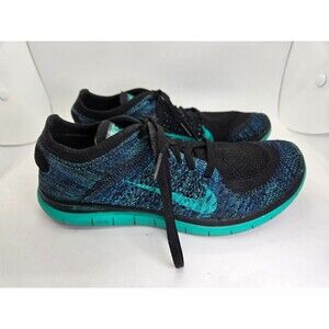 Nike Free 4.0 Flyknit Shoes Women's 8.5 Atomic Teal Running Athletic Sneakers